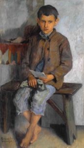 Маленький посланник, Художник Николай Петрович Богданов-Бельский Маленький посланник