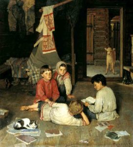 Новая сказка 1891, Художник Николай Петрович Богданов-Бельский Новая сказка 1891