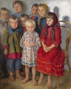 Вступительный день, Художник Николай Петрович Богданов-Бельский Вступительный день, Художник Николай Петрович Богданов-Бельский
