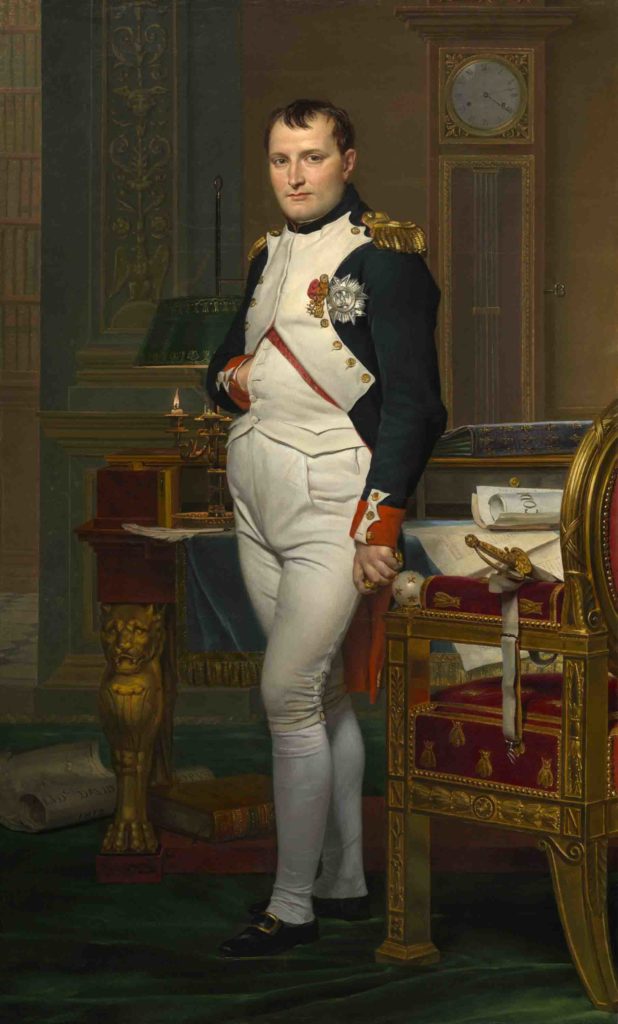 художник Жак-Луи Давид – Наполеон в своем кабинете 1812