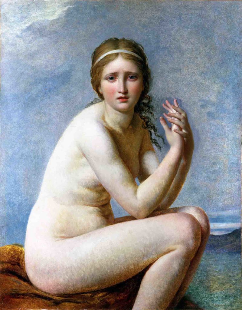 художник Жак-Луи Давид – Покинутая Психея 1795