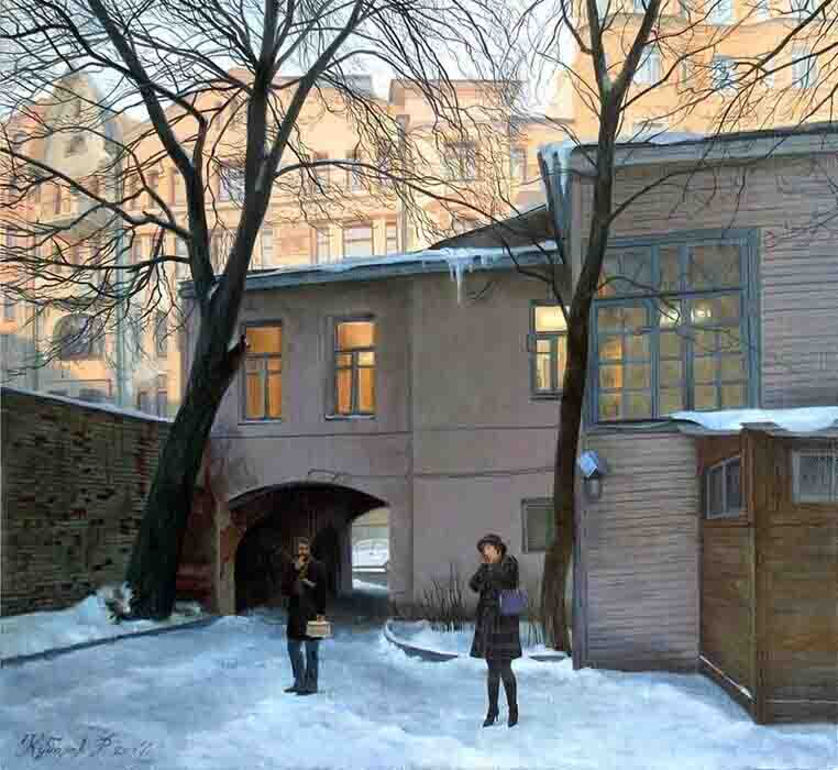 В гости, художник Филипп Кубарев В гости, художник Филипп Кубарев